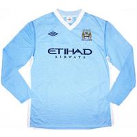 2011-12 Manchester City Home L/S Shirt (Excellent) XXL