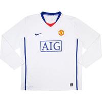 2008-10 Manchester United Away L/S Shirt (Good) S