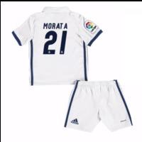 2016-17 Real Madrid Kids Home Mini Kit (Morata 21)