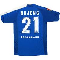 2005-06 Paderborn Match Worn DFB Pokal Home Shirt Ndjeng #21 (v Wolfsburg)