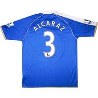 2010-11 Wigan Match Issue Home Shirt Alcaraz #3 (v West Ham)