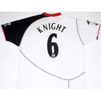 2004-05 Fulham Match Issue \'125 Years\' Home Shirt Knight #6 (v Man City)