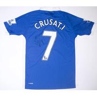 2011 12 wigan match issue signed home shirt crusati 7 v stoke
