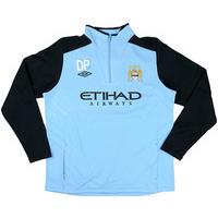 2011-12 Manchester City Staff Worn Training Fleece Top \'DP\' XL