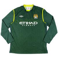 2011-12 Manchester City Match Issue GK Shirt #1