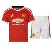 2015-2016 Man Utd Adidas Home Little Boys Mini Kit