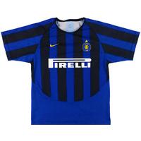 2003-04 Inter Milan Home Basic Shirt L.Boys