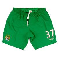 2009-10 Manchester City Match Issue GK Shorts #37 (Nielsen)