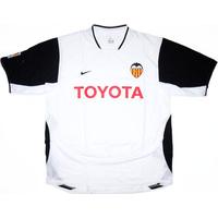 2003-04 Valencia Home Shirt XL.Boys