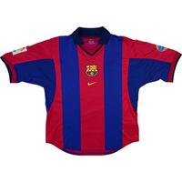 2000 01 barcelona home shirt very good xl