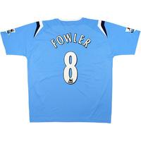 2004-05 Manchester City Match Issue Home Fowler #8