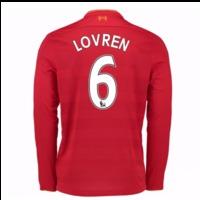 2016 17 liverpool home long sleeve shirt lovren 6 kids