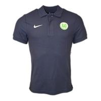 2016-2017 VFL Wolfsburg Nike Authentic Polo Shirt (Navy)