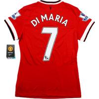 2014 15 manchester united home shirt di maria 7 wtags womens xl