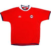 2000 02 norway home shirt excellent l