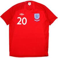 2010-11 England \'v.Slovenia\' Away Shirt King #20 L