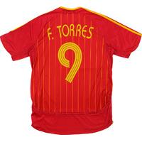 2006 08 spain home shirt ftorres 9 excellent xl