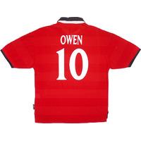 2000-01 England Away Shirt Owen #10 (Very Good) XL