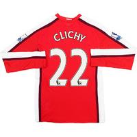 2008-10 Arsenal Match Issue Home L/S Shirt Clichy #22