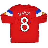 2011-12 Rangers Away L/S Shirt Davis #8 (Excellent) M.Boys