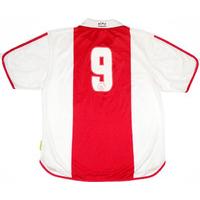 2000 01 ajax player issue centenary home shirt 9 machlas xl