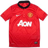 2013-14 Manchester United Home Shirt (Excellent) L.Boys