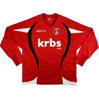 2010-12 Charlton Macron Training Sweat Top (Excellent) S