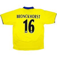 2003-04 Arsenal Match Worn Away Shirt Bronckhorst #16 (v Rangers)