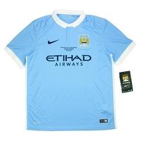 2015 16 manchester city home shirt v real madrid wtags xl