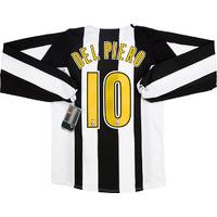 2004-05 Juventus Home L/S Shirt Del Piero #10 *w/Tags* XL