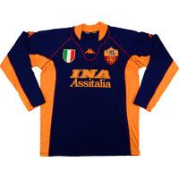 2001-02 Roma Third L/S Shirt (Very Good) XL