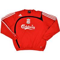 2007-08 Liverpool Adidas Sweat Top (Very Good) M