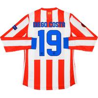 2012-13 Atletico Madrid Player Issue Europa League Home L/S Shirt Diego Costa #19 *w/Tags*