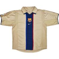 2001 03 barcelona away shirt very good m