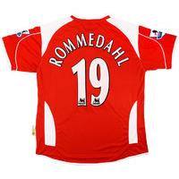 2006-07 Charlton Match Issue Home Shirt Rommedahl #19
