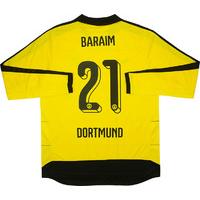 2015-16 Dortmund Home L/S Shirt Baraim #21 *As New* XL