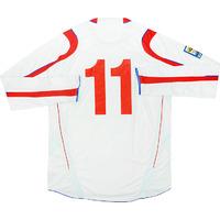 2008-10 Luxembourg Match Issue World Cup Qualification Home L/S Shirt #11