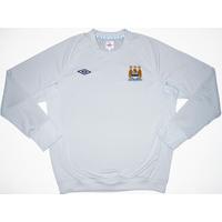 2010-11 Manchester City Player Worn Europa League Training Jumper XL