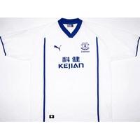 2002 03 everton away shirt xl