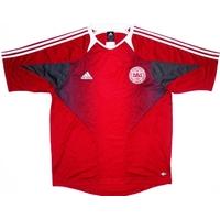 2004 06 denmark adidas training shirt lxl