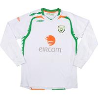 2007-09 Ireland Away L/S Shirt L