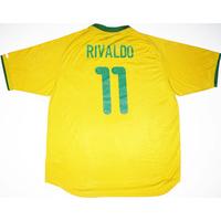 2000-02 Brazil Home Shirt Rivaldo #11 XL