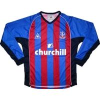 2002 03 crystal palace home ls shirt xl