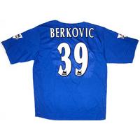 2003-04 Portsmouth Match Issue Home Shirt Berkovic #39