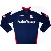 2008-09 Swindon L/S Away Shirt L