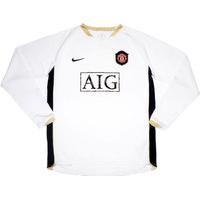 2006-08 Manchester United L/S Away Shirt M.Boys