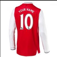 2016-17 Arsenal Long Sleeve Home Shirt (Your Name)