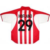2000-02 PSV Player Issue Signed Home Shirt Hofland #29 XL