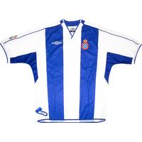 2002-04 Espanyol Home Shirt *w/Tags* XL