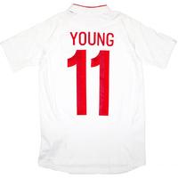 2012 England Home \'v France\' Shirt Young #11 *w/Tags* L.Boys